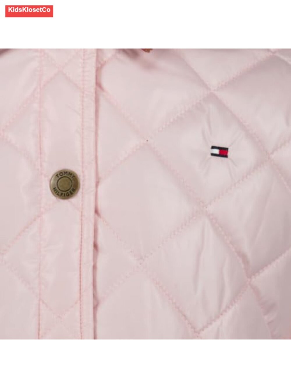 Girls Lightweight Quilted Barn Jacket Long Sleeve Snap Closure Flannel Lining - Picture 3 of 6